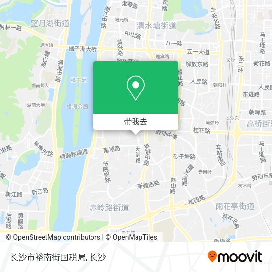 长沙市裕南街国税局地图