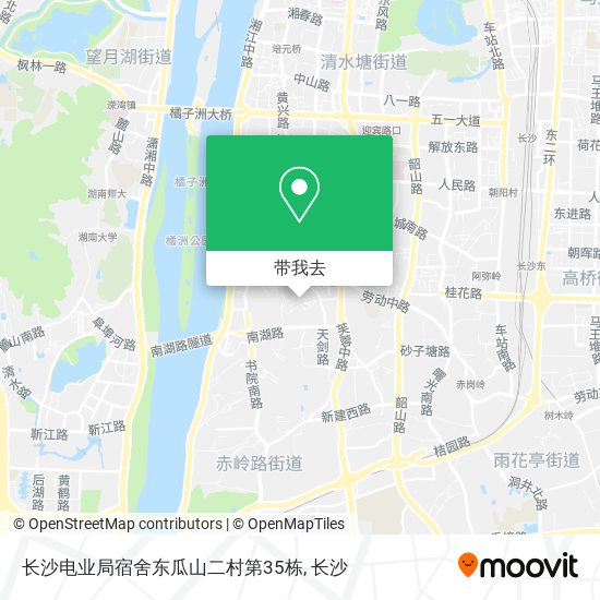 长沙电业局宿舍东瓜山二村第35栋地图