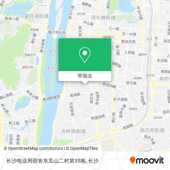长沙电业局宿舍东瓜山二村第35栋地图