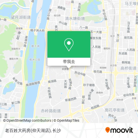 老百姓大药房(仰天湖店)地图