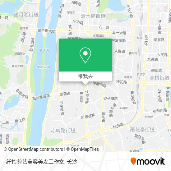 纤指剪艺美容美发工作室地图
