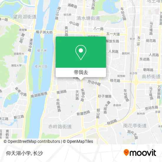 仰天湖小学地图