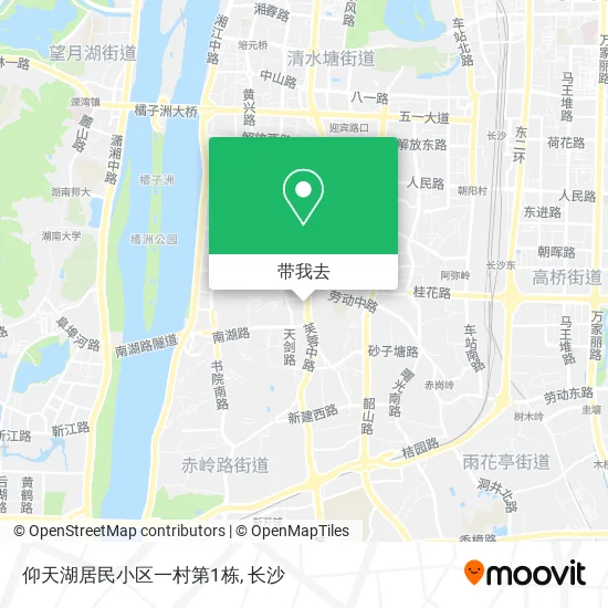 仰天湖居民小区一村第1栋地图