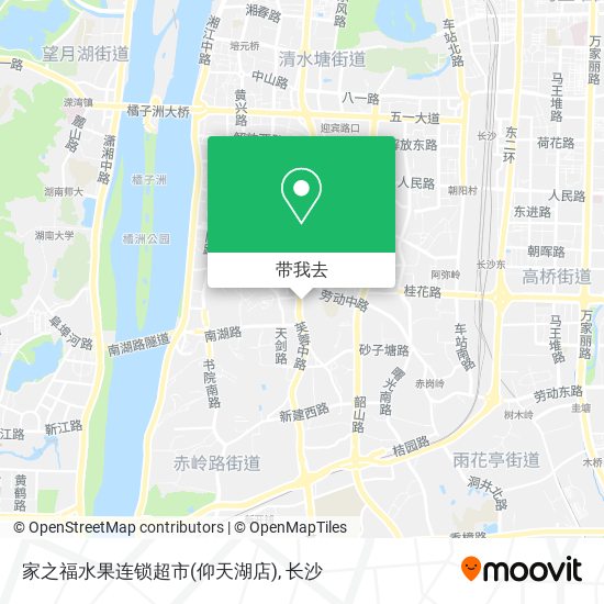 家之福水果连锁超市(仰天湖店)地图