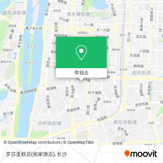 罗莎蛋糕店(侯家塘店)地图