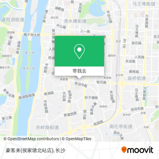 豪客来(侯家塘北站店)地图