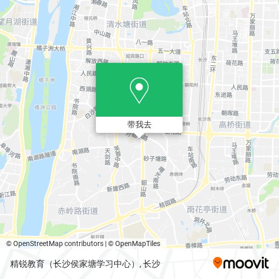 精锐教育（长沙侯家塘学习中心）地图