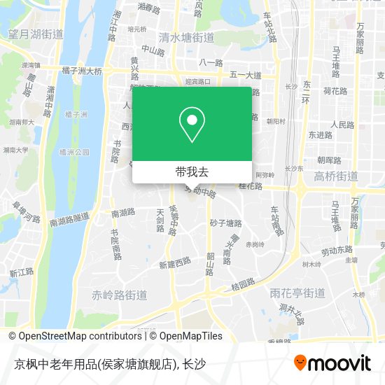 京枫中老年用品(侯家塘旗舰店)地图