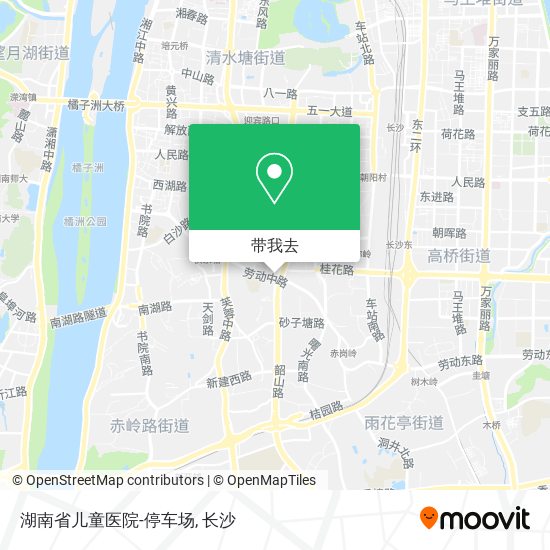 湖南省儿童医院-停车场地图