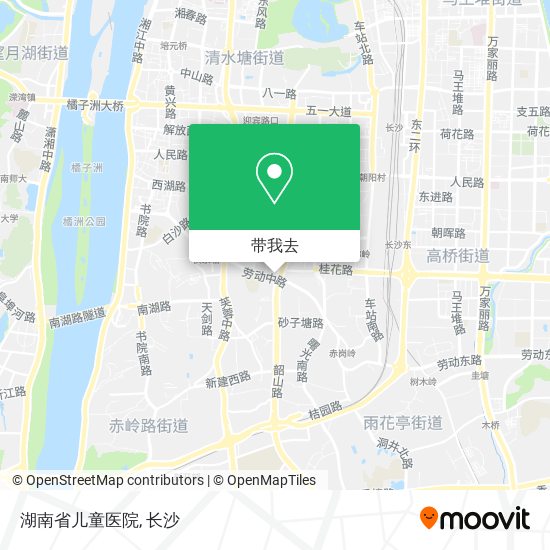 湖南省儿童医院地图
