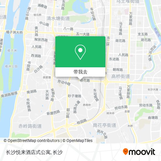 长沙悦来酒店式公寓地图