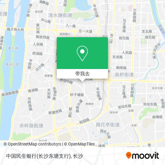 中国民生银行(长沙东塘支行)地图