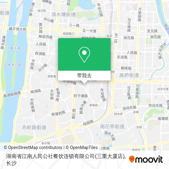 湖南省江南人民公社餐饮连锁有限公司(三重大厦店)地图