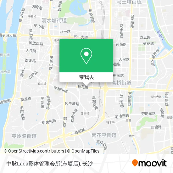 中脉Laca形体管理会所(东塘店)地图