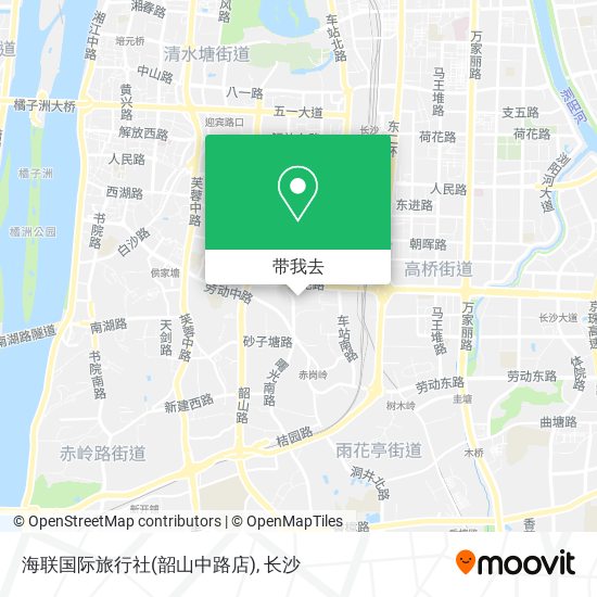 海联国际旅行社(韶山中路店)地图