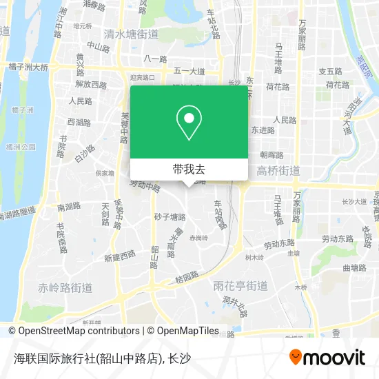 海联国际旅行社(韶山中路店)地图