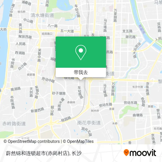 蔚然锦和连锁超市(赤岗村店)地图