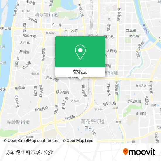 赤新路生鲜市场地图