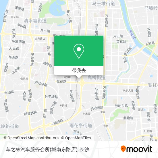 车之林汽车服务会所(城南东路店)地图