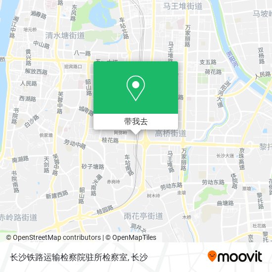 长沙铁路运输检察院驻所检察室地图