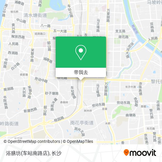 浴膳坊(车站南路店)地图