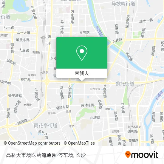 高桥大市场医药流通园-停车场地图