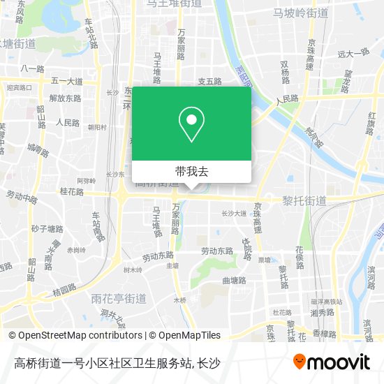 高桥街道一号小区社区卫生服务站地图
