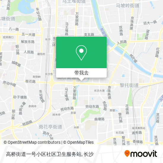 高桥街道一号小区社区卫生服务站地图