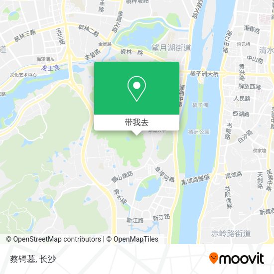 蔡锷墓地图