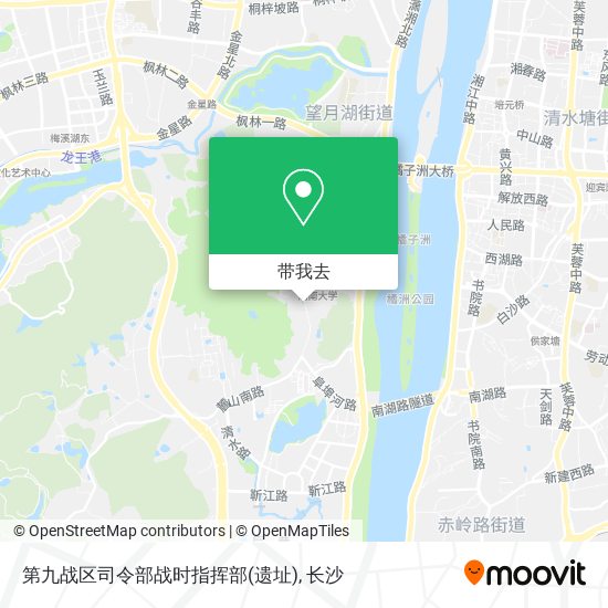 第九战区司令部战时指挥部(遗址)地图