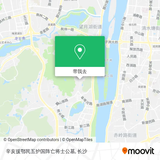 辛亥援鄂民五护国阵亡将士公墓地图
