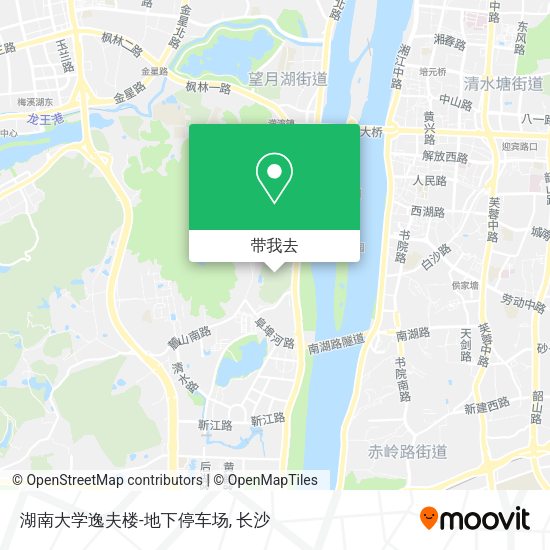 湖南大学逸夫楼-地下停车场地图