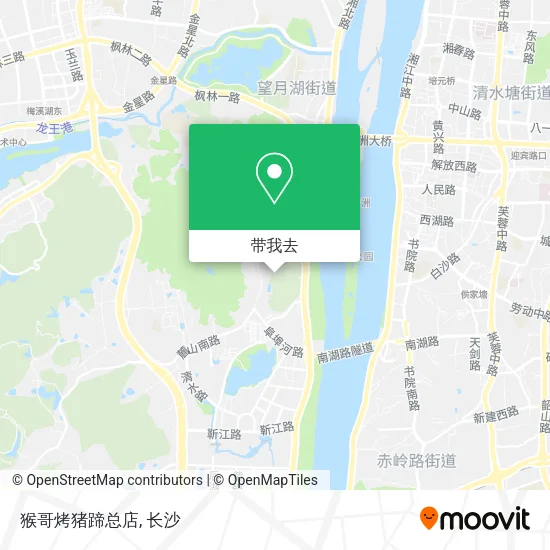 猴哥烤猪蹄总店地图