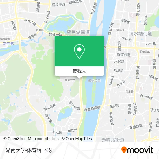 湖南大学-体育馆地图