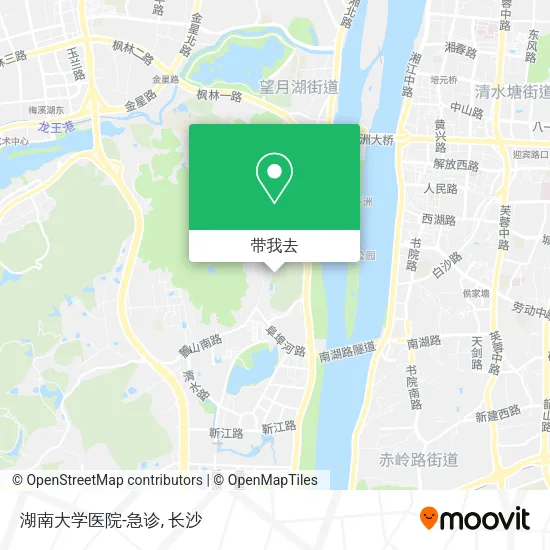 湖南大学医院-急诊地图