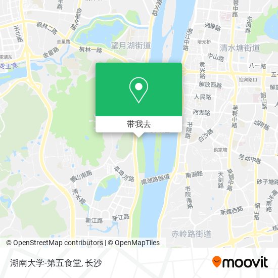 湖南大学-第五食堂地图