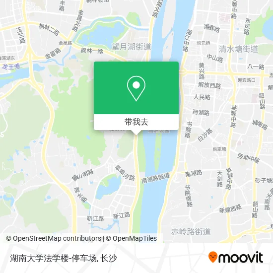 湖南大学法学楼-停车场地图