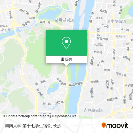 湖南大学-第十七学生宿舍地图