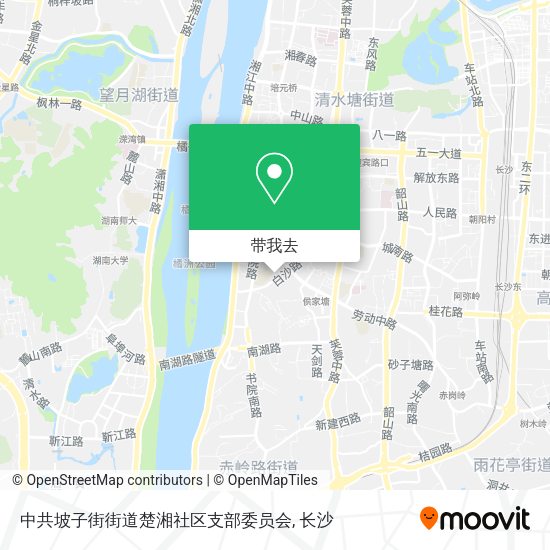 中共坡子街街道楚湘社区支部委员会地图