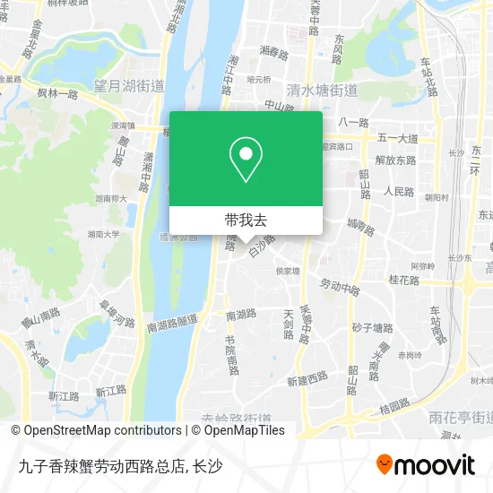 九子香辣蟹劳动西路总店地图