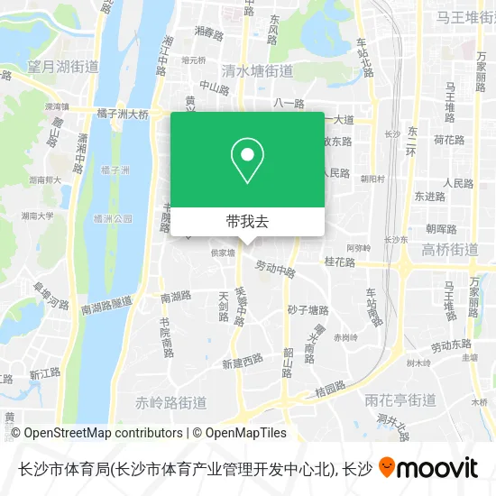长沙市体育局(长沙市体育产业管理开发中心北)地图