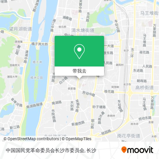 中国国民党革命委员会长沙市委员会地图