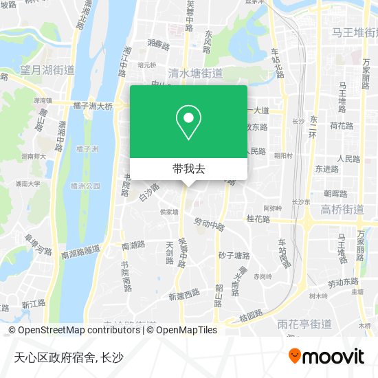 天心区政府宿舍地图