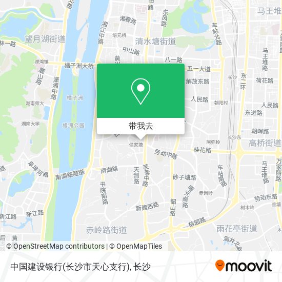 中国建设银行(长沙市天心支行)地图