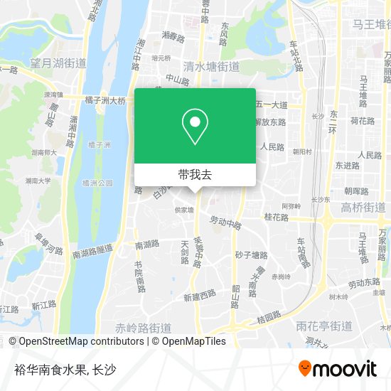 裕华南食水果地图