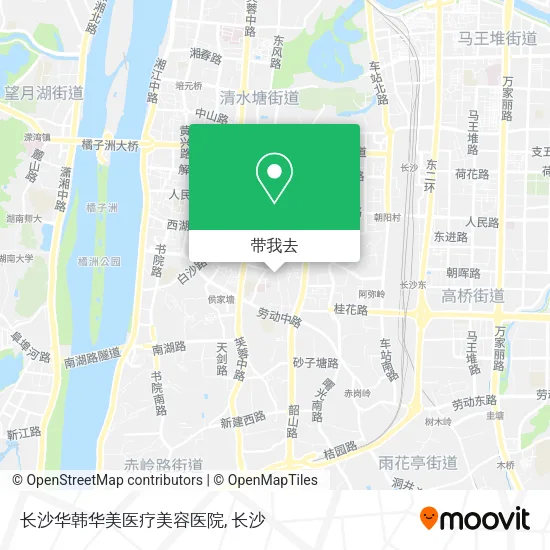 长沙华韩华美医疗美容医院地图