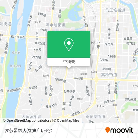 罗莎蛋糕店(红旗店)地图