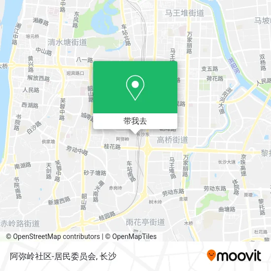 阿弥岭社区-居民委员会地图