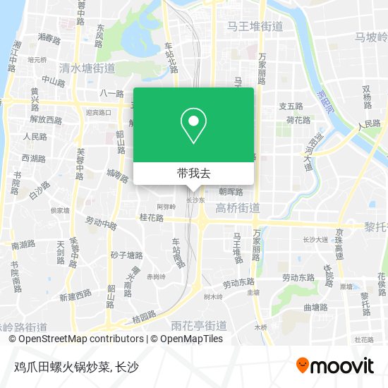 鸡爪田螺火锅炒菜地图