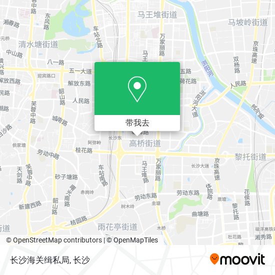 长沙海关缉私局地图